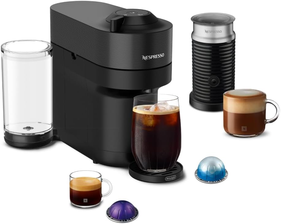 Nespresso Vertuo Pop+ Coffee Machine with Aeroccino Frother