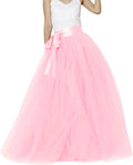 EllieHouse Womens Long Tulle Skirt PC05 - Full Puffy Evening Tutu