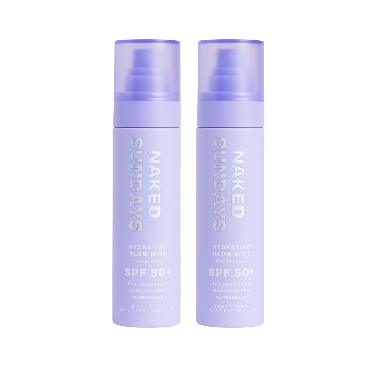 Naked Sundays SPF 50 Hydrating Glow Mist for Makeup Lovers