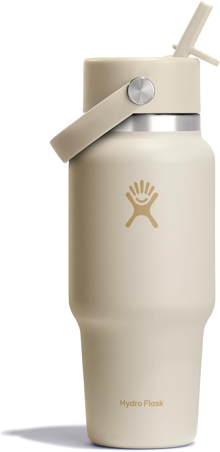 Hydro Flask 24 Oz Coconut Cream Water Bottle with Flex Straw Cap