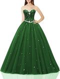 Women's Sweetheart Ball Gown Tulle Quinceanera Dress (Style P5XW)