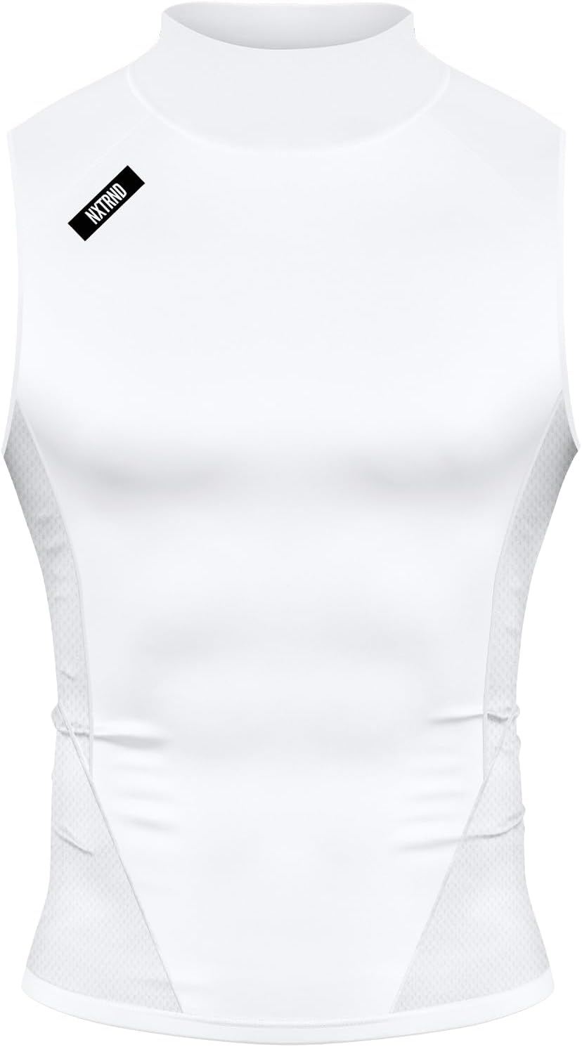 Nxtrnd Men's Turtleneck Compression Tank Top for Athletes