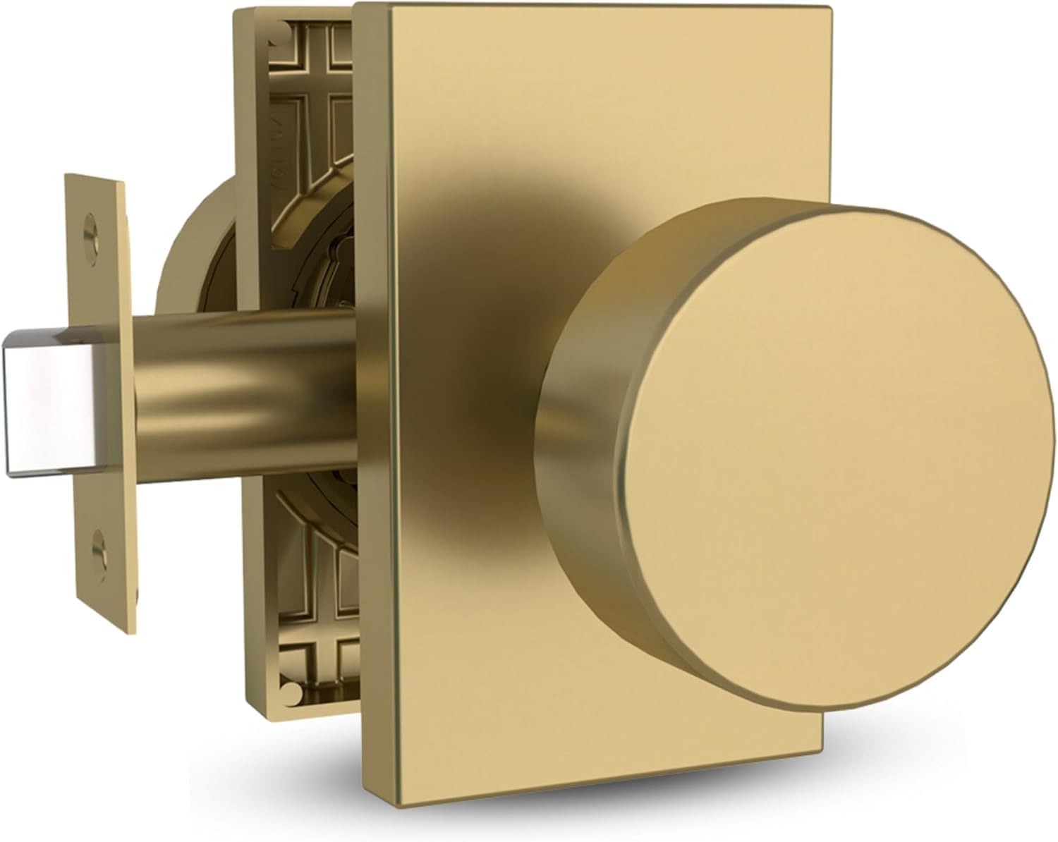 Mega Handles Door Knob for Hallway and Closet - Satin Brass