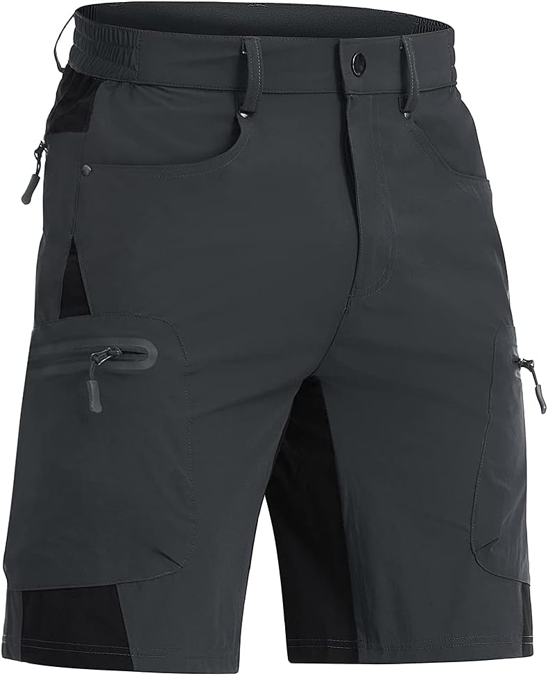 CRYSULLY Men's Hiking Cargo Shorts Lightweight Quick Dry Design