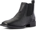 Blue Mens Booker Ultra Square Toe Chelsea Boots - Slip On Comfort