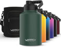 WATERSY 1 Gallon Insulated Water Bottle 128oz - Keeps Drinks Cold 48