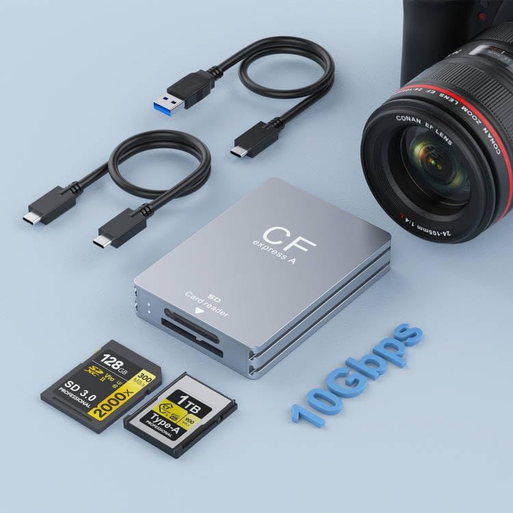 CFexpress Type A and SD Card Reader for Fast Data Transfer