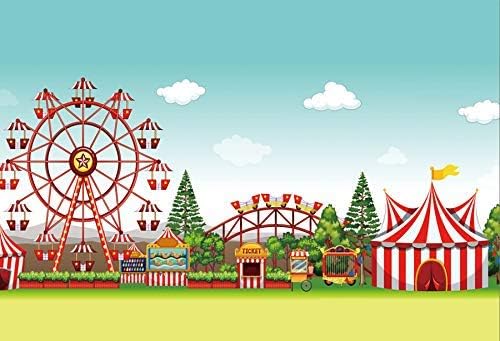 Yeele 12x8ft Fairground Photo Backdrop for Kids Portraits