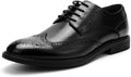 Temeshu Men's Dress Shoes Casual Oxford Wingtip - Comfortable Durable