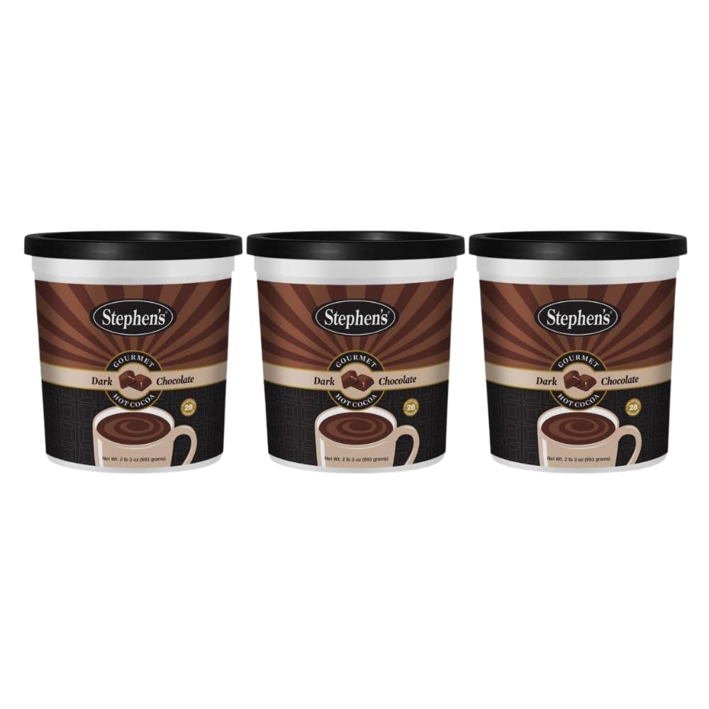 Stephen's Gourmet Hot Cocoa Pack of 3 Dark Chocolate Indulgence