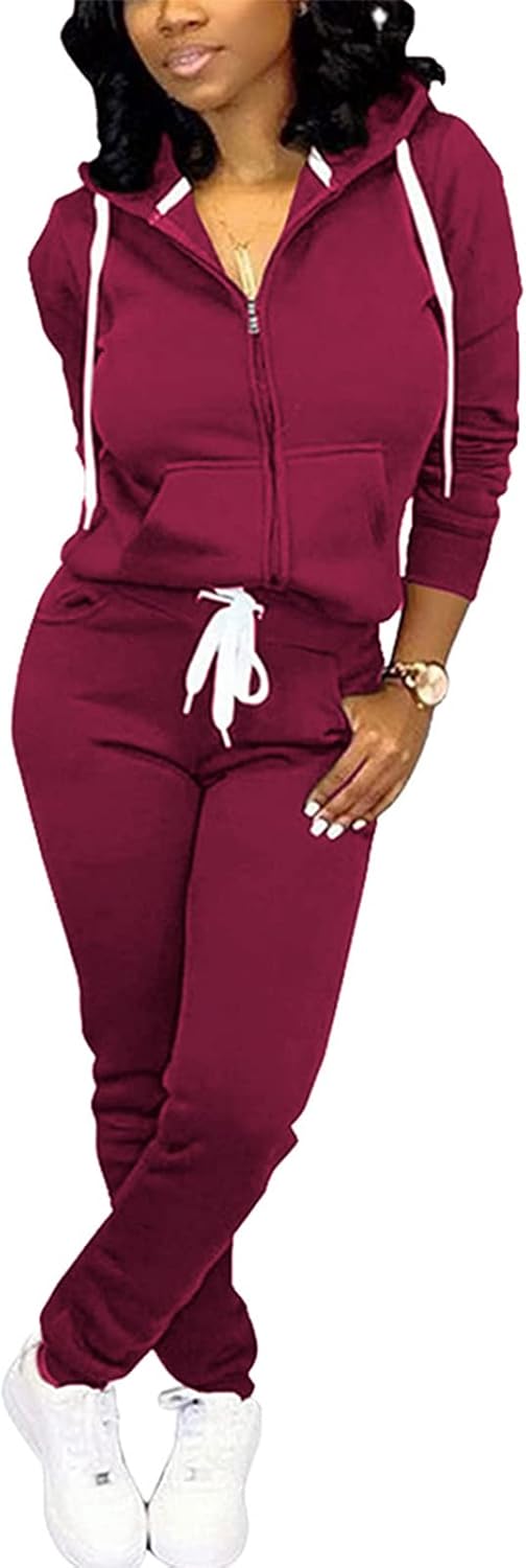 CLOCOR Track Suits for Women - Stylish Casual 2 Piece Set
