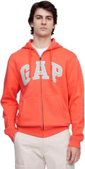 GAP Logo Heritage Hoodie Hooded Full Zip Sweatshirt - Classic, Cozy