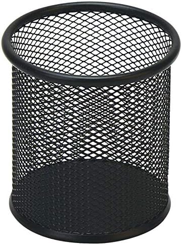 Black Wire Mesh Desk Organizer Cup - Keep Pens Neat!