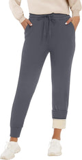 Fleece Lined Sweatpants for Women - Sherpa Lined Warm Joggers