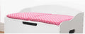 DIBSIES Foldable Toy Box Cushion Pink Polka Dot - Soft Seat