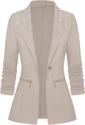 Women's Long Sleeve Open Front Blazer Jacket S-3XL - Slim Fit Work