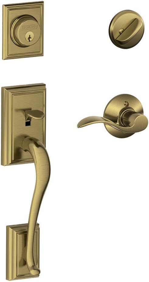 SCHLAGE Addison Single Cylinder Handleset for Right Swing Doors