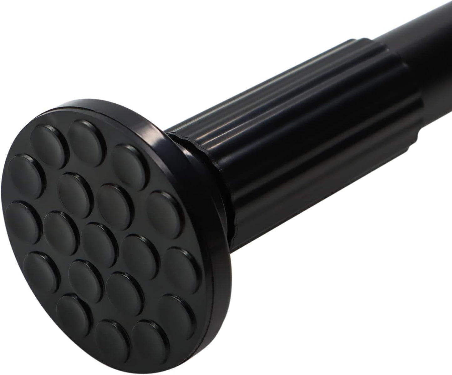 ZOCONE Adjustable 51-168 Inch Rust-free Tension Rod - No Drilling, Anti-slip Steel - Black