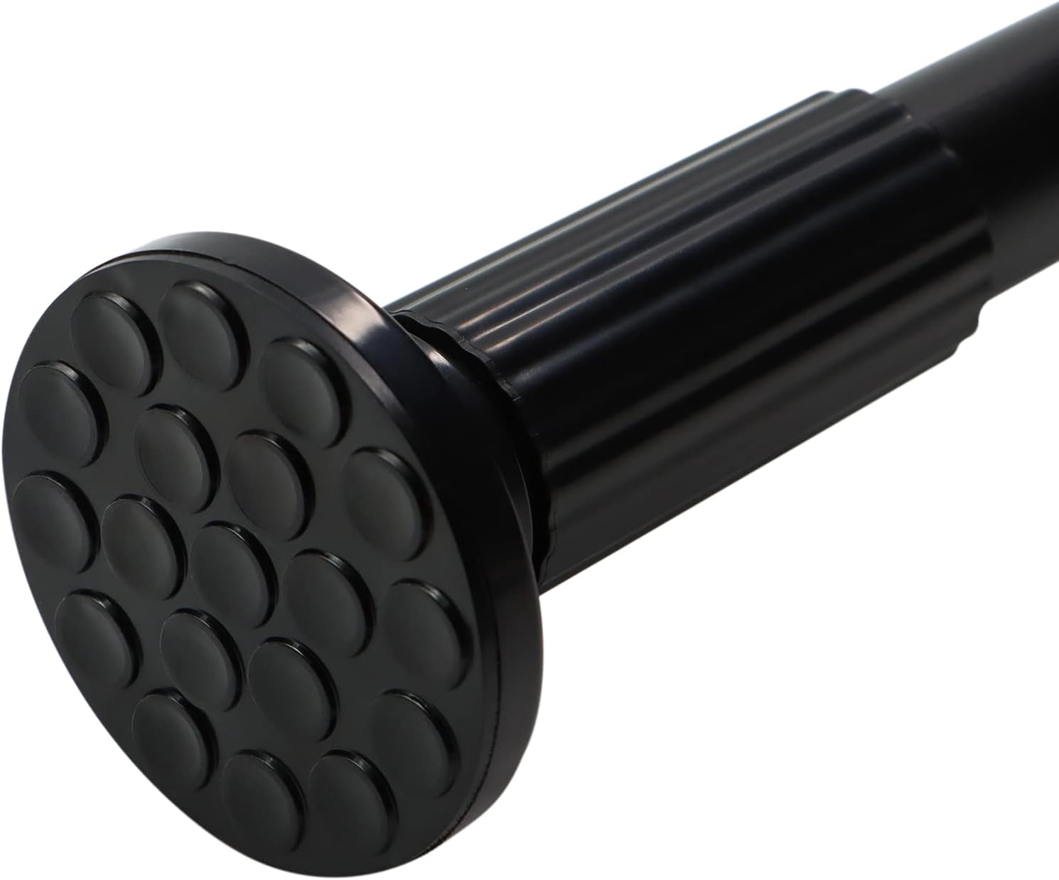 ZOCONE Adjustable 51-168 Inch Rust-free Tension Rod - No Drilling, Anti-slip Steel - Black