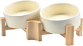 15 Degree Slanted Ceramic Dog and Cat Bowl - Raised Tilted Feeder
