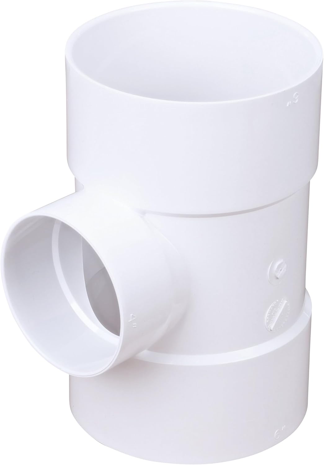 NDS 64P01 6in by 4in Tee Hub for Efficient Drainage Systems
