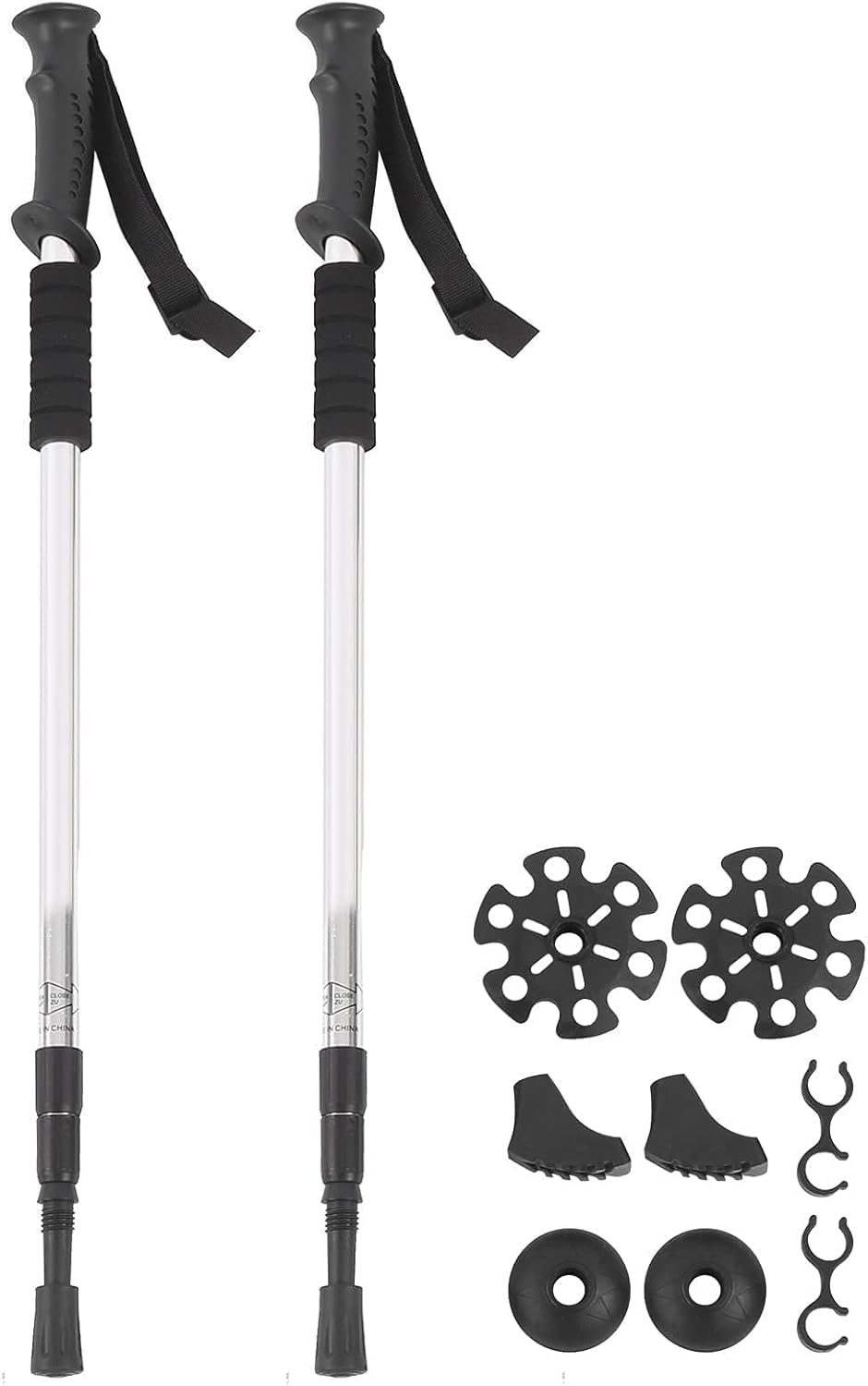 Lightweight Anti-Shock Hiking Poles - 2 Pack
