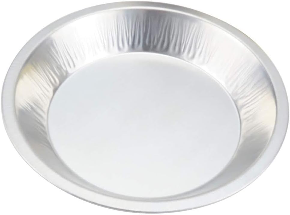 KitchenDance Disposable Heavyweight Aluminum Foil Pie Pan for Baking