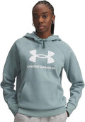 Under Armour Womens Rival Fleece Big Logo Hoodie - Soft Cotton-Blend