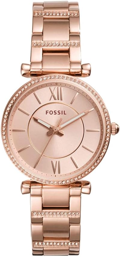 Fossil Women's Carlie Quartz Stainless Steel Three-Hand Watch Review