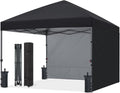 Easy Pop up Canopy Tent 8x8 with 2 Sidewalls - Fast Setup and Strong