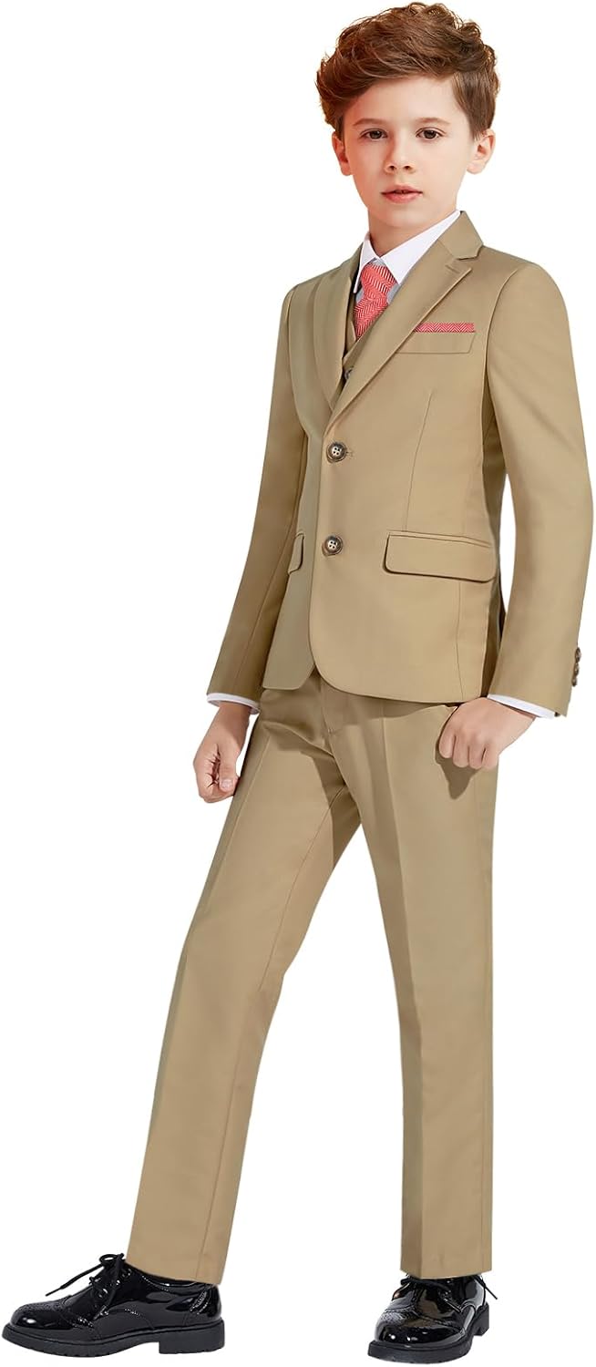 Boys Slim Fit Suits Set for Weddings and Special Occasions