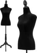 Mannequin Torso Dress Form Height Adjustable Female Mannequin
