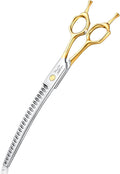 Jason 8.0 in Curved Chunker Scissors for Dog Grooming - Smooth