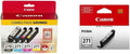 Canon PGI-270/CLI-271 Photo Paper and Gray Ink Cartridge Combo Pack