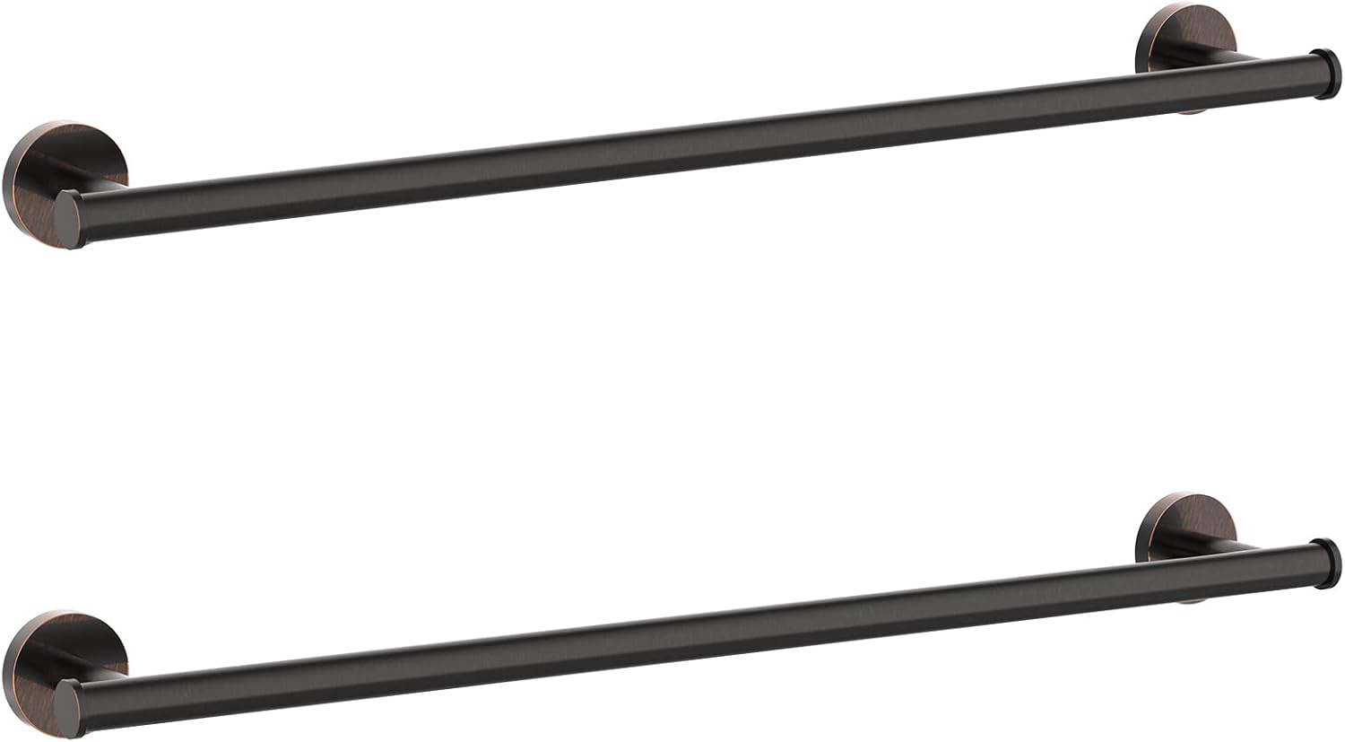 Cilee 2 Pieces Oil Rubbed Bronze Towel Bar Set for Bathroom