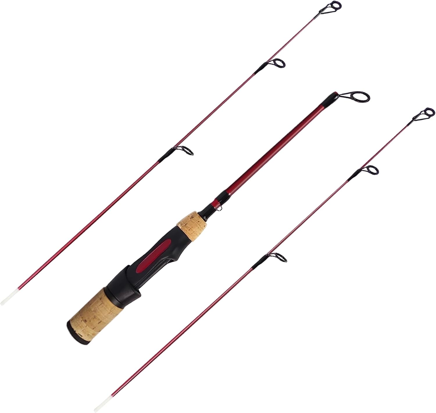 Aventik Ultralight Ice Fishing Rod - Fast Action for Walleye, Perch, Trout
