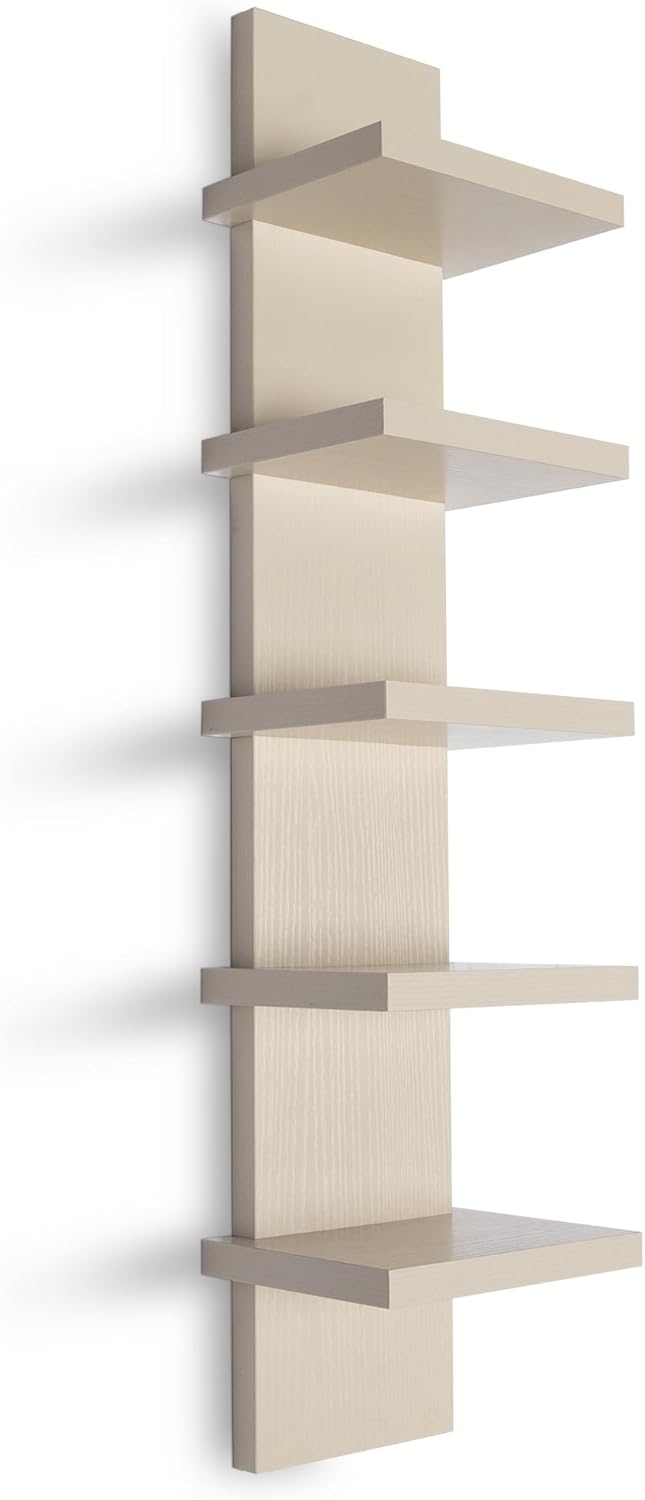 Homaterial 5-Tier Wall Shelf Unit for Stylish Home Storage