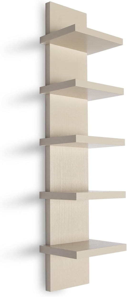 Homaterial 5-Tier Wall Shelf Unit for Stylish Home Storage