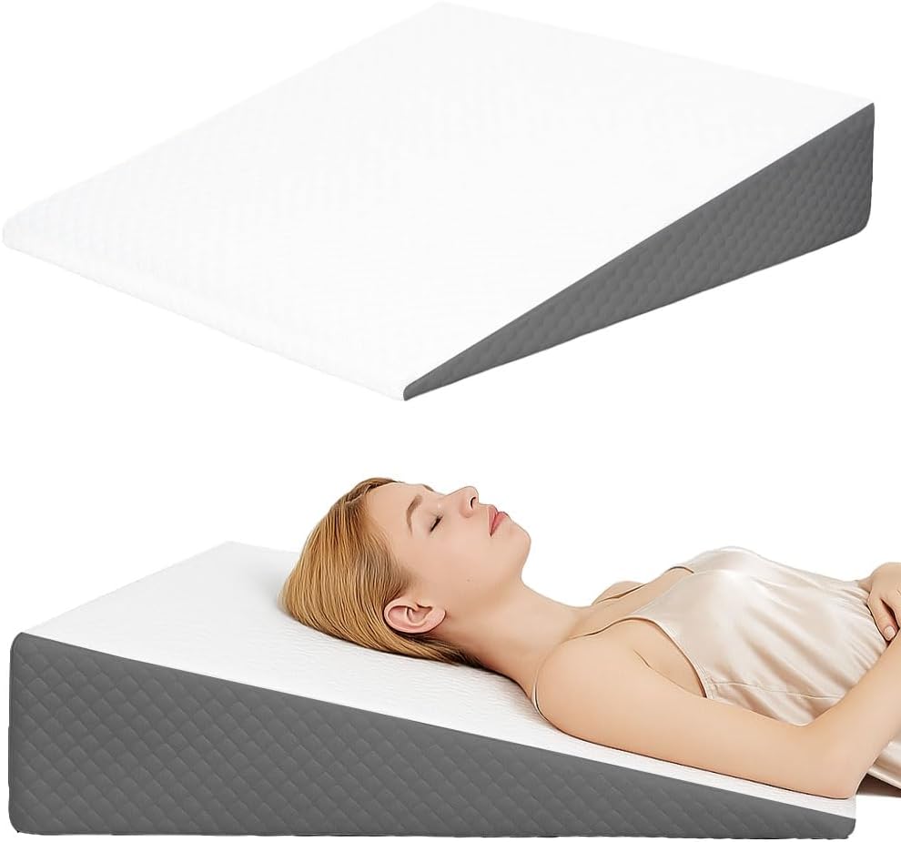 Wedge Pillow for Sleeping, Back Support, and Snoring Relief