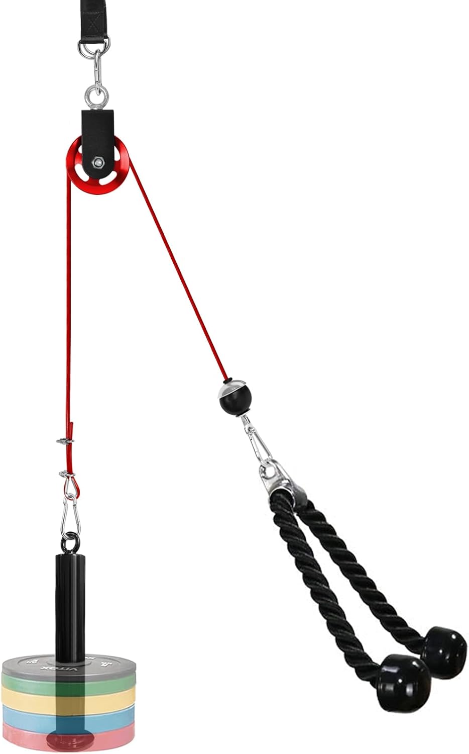 LFJ LAT Pull Down and Lift Weight Pulley System for Home Gym