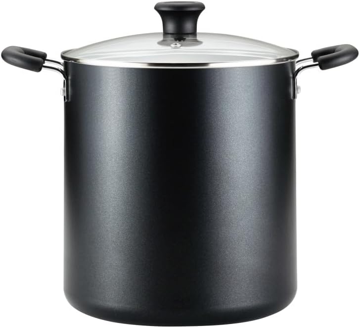 T-fal Initiatives Nonstick Stockpot 8 Quart for Easy Cooking