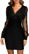 CHICME Women's Glitter Party Dress for Stunning Nights