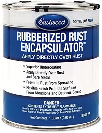 Eastwood Black Rubberized Rust Encapsulator Quart for Protection