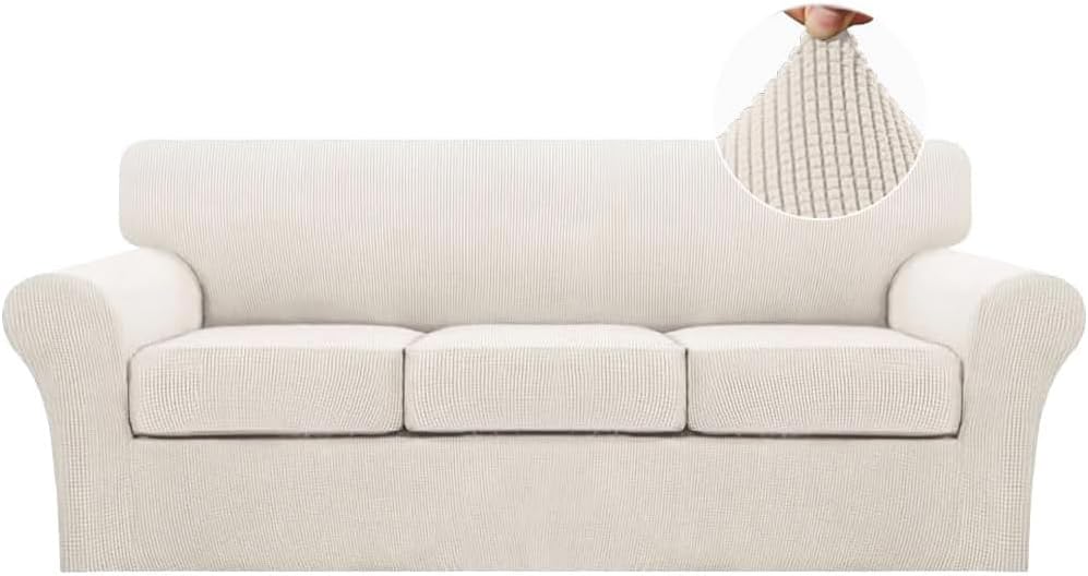 Turquoize 4 Piece Sofa Covers for 3 Cushion Couch Slipcover