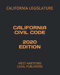 California Civil Code 2020 Edition - Updated October 17, 2020