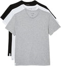 Lacoste 100% Cotton Regular Fit Crew Neck Undershirt, 3-Pack