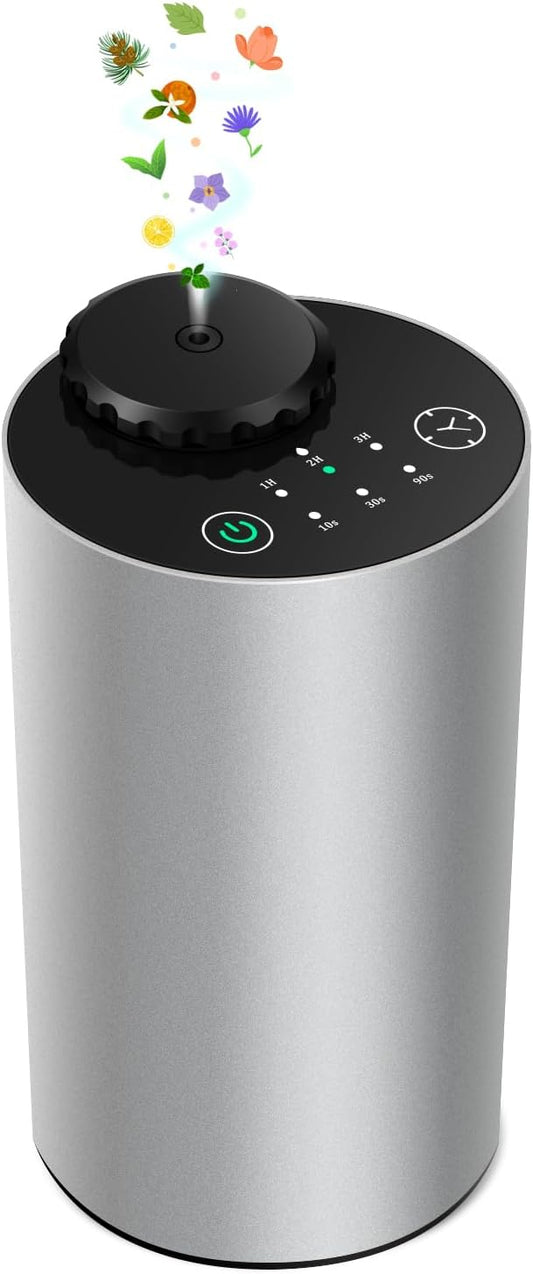 Portable Waterless Essential Oil Diffuser - Timed Misting, Battery Operated