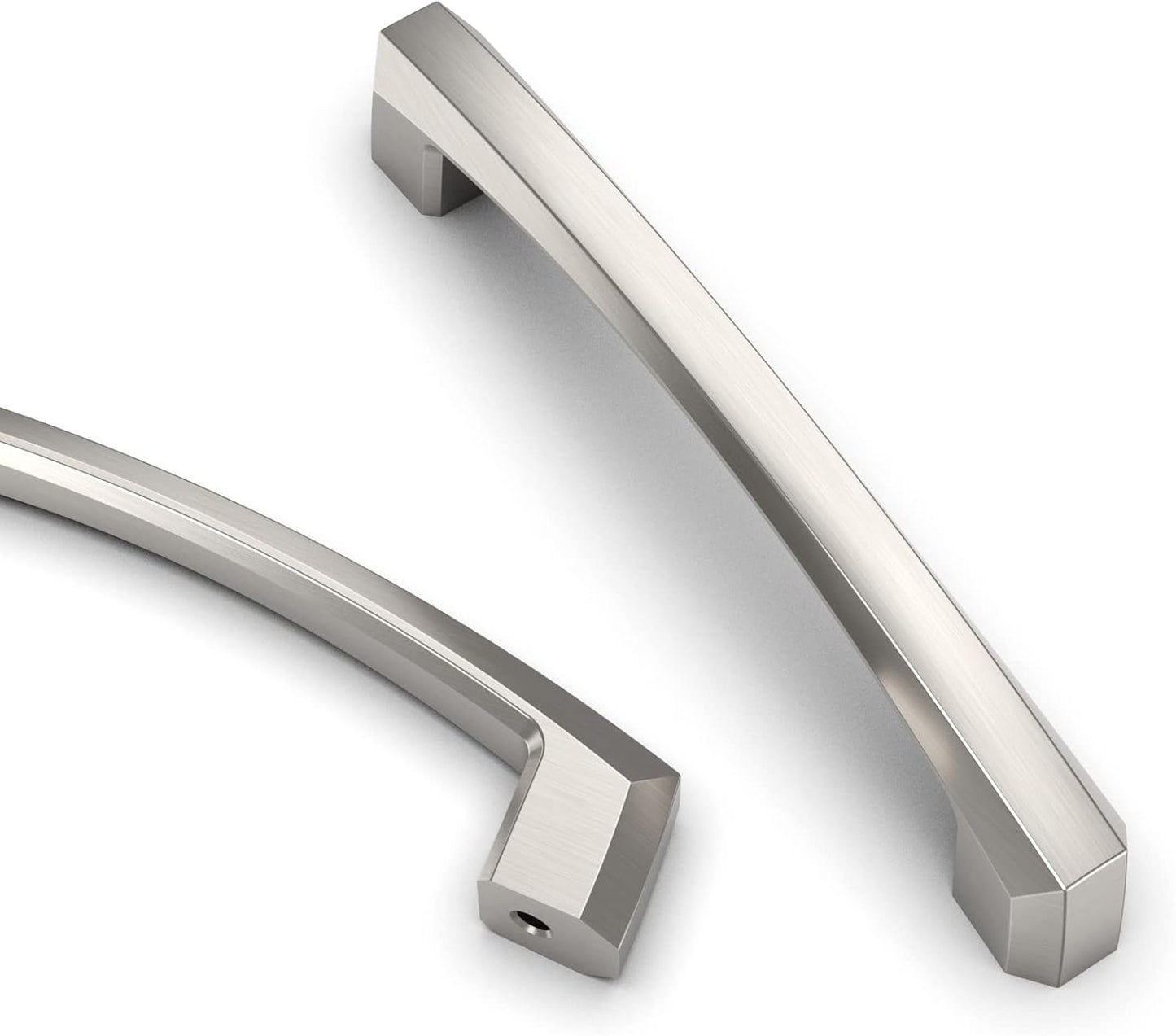 Asidrama 10 Pack 4 Inch Brushed Satin Nickel Cabinet Handles