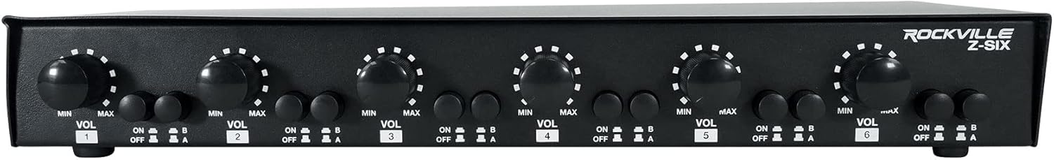 Rockville Z-SIX 6 Zone Audio Zoner - Control With Ease