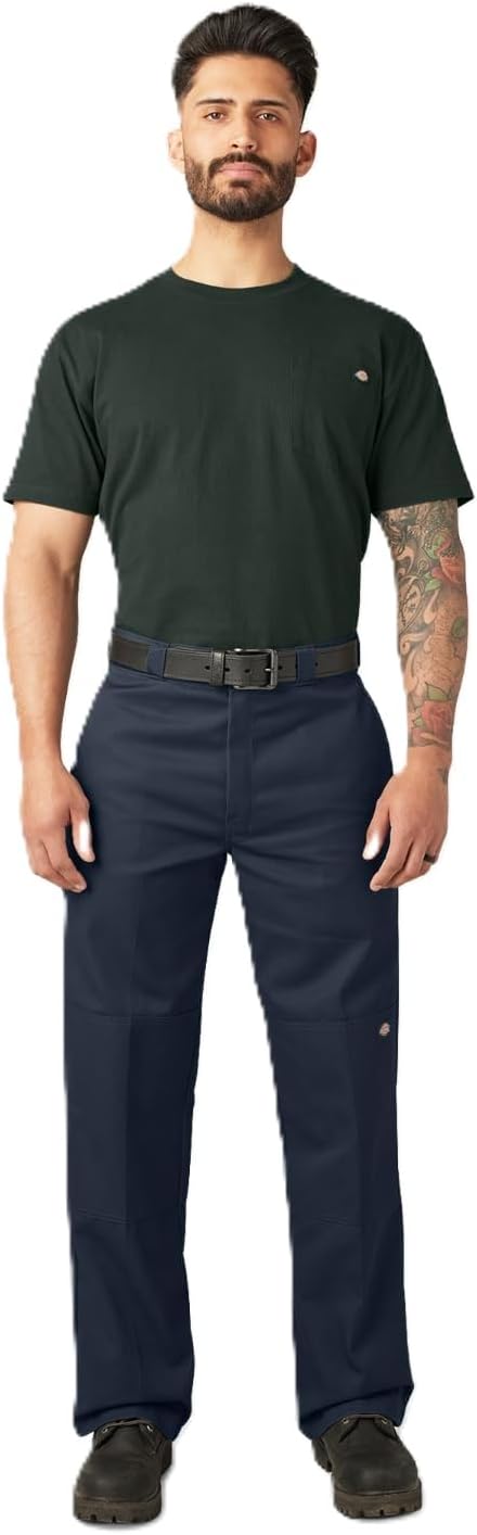 Dickies Men's Loose Fit Double Knee Work Pant for Durability